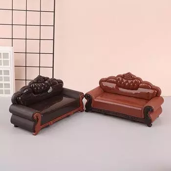 1/12 кукольный домик имитация винтажный диван модель кукольный домик миниатюрная гостиная мебель украшения кукольный домик аксессуары