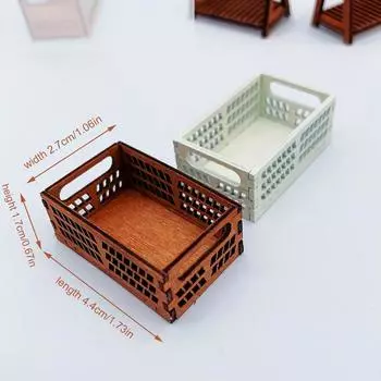 1/12 Кукольный домик Мини Корзины для хранения Кукольный домик Корзина для еды Декор для кукольного домика