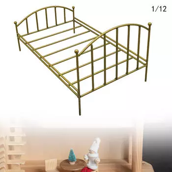 1:12 масштаб кукольный домик кровать кукольная мебель DIY ремесло миниатюрные аксессуары для