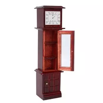 1:12 Миниатюрные старинные напольные часы для кукольного домика, мебель, украшения, аксессуары