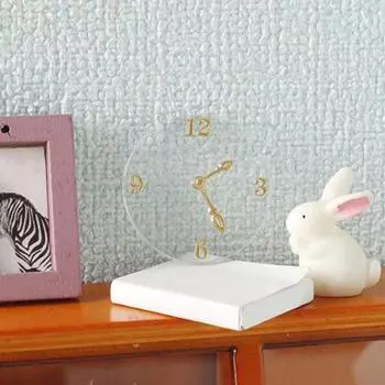 1:12 настенные часы для кукольного домика, реалистичные миниатюрные настенные часы, модель мебели, игрушки для ролевых игр, аксессуары