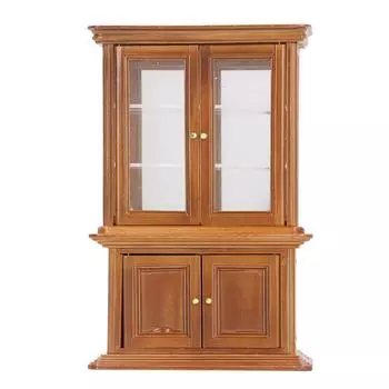 1:12 Scale Miniature Bookshelf High Simulated Wooden Cabinet Display for Doll House Decoration белый