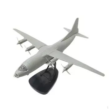 1:144 Модель самолета 3D-головоломка Научная настольная декорация Самолет своими руками с демонстрационной базой