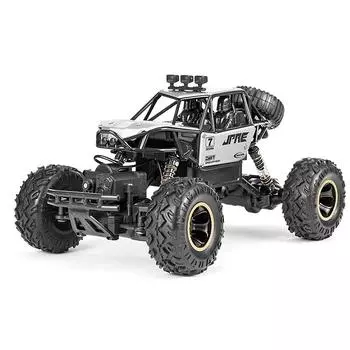 1/16 Внедорожный багги из сплава Радиоуправляемая машина 2,4 ГГц 4WD 15 км/ч Высокоскоростной альпинистский автомобиль серебряный