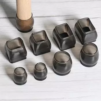 1/16PC силиконовый чехол для стола, стула, нескользящая мебель, протекторы для ног, бесшумные протекторы для ног, напольный коврик, бытовой противоскользящий инструмент 1PC