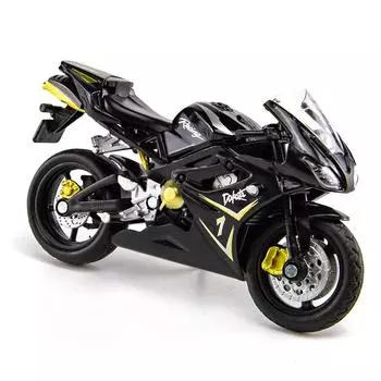 1/18 масштаб Ducati Devil, литая под давлением модель мотоцикла, игрушка для детей, коллекция подарков для мальчиков и девочек 1/18-11x6.5x4 cm чёрный