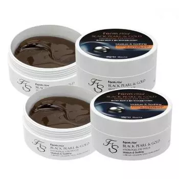 1+1 Farmstay Black Pearl Gold Hydrogel Eye Patch 90 г 60 листов No options/20