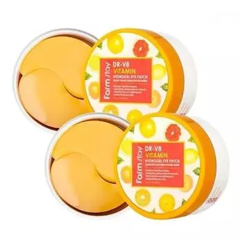 1+1 Farmstay Dr.v8 Vitamin Hydrogel Eye Patch 90 г 60 листов No options/20