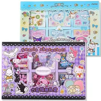 1+1 подарочный набор наклеек Sanrio Character Cinnamoroll Kuromi Daku, всего 120 штук, популярный персонаж в Корее