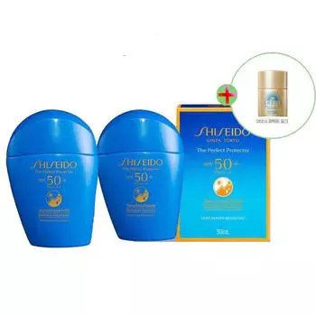 1+1 Shiseido Perfect UV Protector Paranjacha 50 мл, 2 основных продукта + 12 мл солнцезащитного молочка