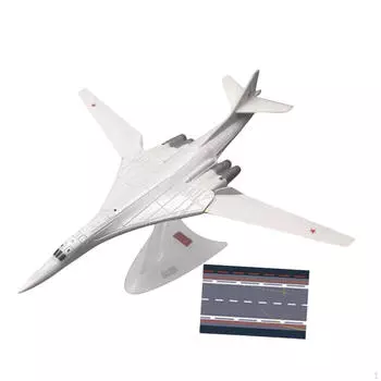 1/200 Туполев Ту-160 Стратегический бомбардировщик Модель самолета Прочный настольный декор с Soviet