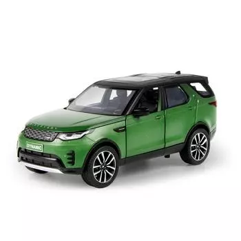 1:24 масштаба Discover R-Dynamic SE SUV, модель автомобиля из сплава, литой под давлением металлический автомобиль, имитация автомобиля со звуком, свет, подарок для детей, игрушки 1/24-20.5x10x8cm зелёный
