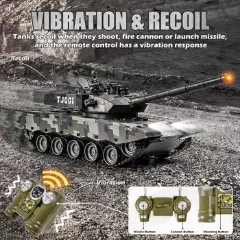 1:24 RC боевой танк с дистанционным управлением Ger Leopard II армейский танк, который стреляет для детей и взрослых 2.4G модель танка игрушка со звуковыми эффектами свет и дым Leopard II