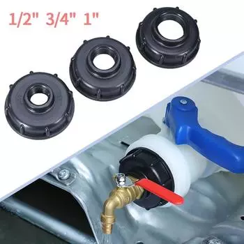 1/2 3/4 1 Female Thread IBC Tank Tap Adapter Water Tap Connector Valve Quick Connect Faucet Replacement Fittings Garden Tool