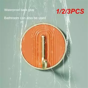 1/2/3PCS Door Hook Gold-plated Hook A Variety Of Colors Healthy Material Good Load-bearing Performance Toilet Hook