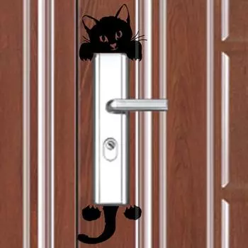 1/2/3pcs Funny Kitten Child Bedroom Switch Cover Sticker Cute Switch Outlet Wall Stickers Easy To Affix Mural Art Room Decor