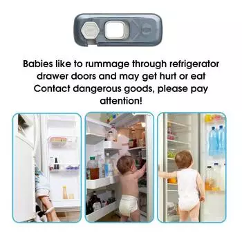 1/2/5PCS Multifunctional Safety Locks Anti-pinch Hand Lock Cabinet Cabinet Door Lock Safety Protective Refrigerator Drawer Locks