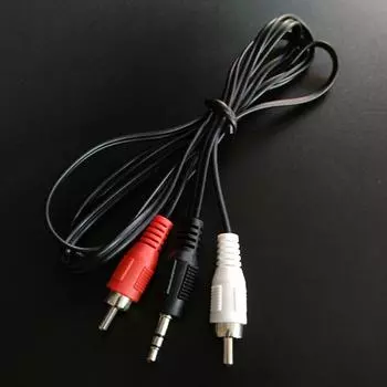 1,2 м 3,9 фута 3,5 мм штекер Jack к 2Rca мужской аудио кабель разветвитель телефон к динамику 1.2m
