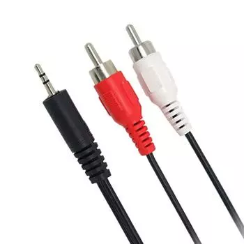 1,2 м 3,9 фута 3,5 мм штекер Jack к 2Rca мужской аудио кабель разветвитель телефон к динамику 1.2m