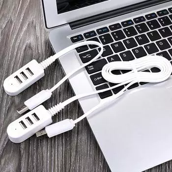 1,2 м USB-кабель-удлинитель, зарядный концентратор, больше, чем разветвитель, стиль 3 USB-концентратор, зарядный кабель, удлинитель USB для быстрой зарядки 30cm белый