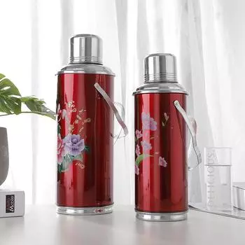 1.2L ретро термофляга для путешествий термос бутылка для воды кофе из нержавеющей стали кружка для кофе чайник сохранение тепла и холода 1.6-2L