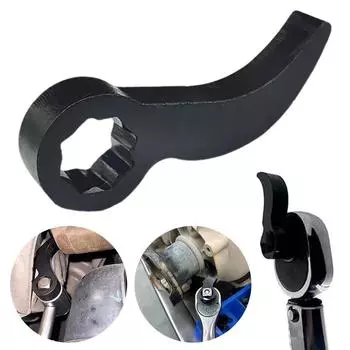 1/2pcs 3/8 drive Ratchet Lever Adapter Head Labor-saving Shaft Removal Tool Anti-slip Adapter Drive Flexible Half-shaft Wr Q2A3