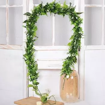1/2Pcs Artificial Eucalyptus Garland Plant Greenery Vines for Wedding Backdrop Decor Lifelike Leaves Durable Plastic 178 CM Long Vintage Rustic Style 1pc