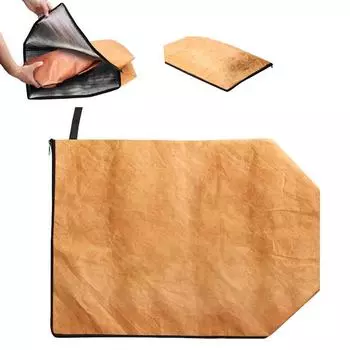1/2Pcs BBQ Blanket for Resting Meat, Reusable Insulated Meat Blanket with Zipper, Foldable Lightweight BBQ Bag for Outdoor Grilling 1pc