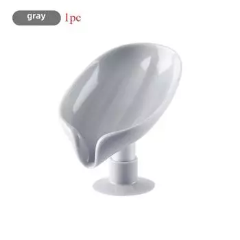 1/2pcs Drain Soap Holder Leaf Shape Soap Box Suction Cup Tray Drying Rack for Shower Sponge Container Kitchen Bathroom Jaboneras