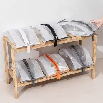 1/2pcs Grey Boot Storage Bag Dust Cover for Shoes Transparent Waterproof Moisture-proof and Mold Proof Protective Cove