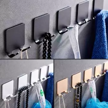 1/2PCS Hook Up Stable And Reliable Simple Sus304 Stainless Steel Natural Bathroom Accessories Household No Punching Durable