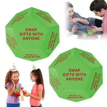 1/2Pcs Santa Swap Gift Exchange Dice 12 Different Sides Christmas Exchange Dice 1pc