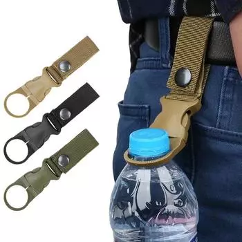 1/2pcs Webbing Backpack Buckle Carabiners Attach Quickdraw Water Bottle Hanger Holder Outdoor Camping Hiking Climbing Accessorie красный
