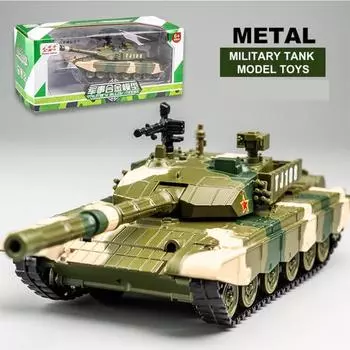 1/32 сплав танк модель игрушка имитация танка бронированная машина детская колесница мальчик игрушка подарок автомобиль 1/32-Size:21.5*7.5*7cm зелёный