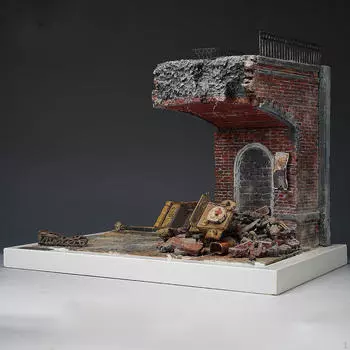 1/35 Мост Здание Модель Архитектура Сцена Микро Ландшафт Сборка своими руками Style B