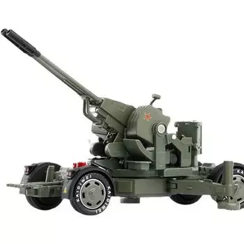 1/35 откатной автомобиль, противополетная пушка, зенитная пушка, двойной бегун, миномет, запуск ракеты, военная модель из сплава, детская игрушечная машина, литые под давлением металлические автомобили, игрушки 1/35-Size:23*7.5*6.6cm зелёный