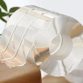 1/3/5 м Tracsless Nano Tape двусторонняя лента прозрачная без следов многоразовая водонепроницаемая клейкая лента очищаемая домашняя gekkotape 1m прозрачный