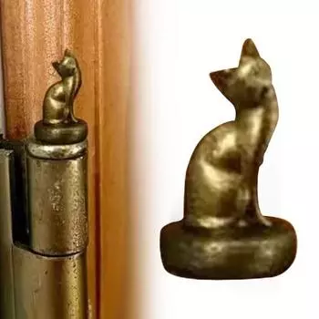 1/3/6/10 шт. Магнитная декоративная фигурка в виде кошки с шарнирной головкой, мини-фигурка котенка из смолы, винтажная статуэтка животного с шарнирной головкой, украшение для дома 1pc серебряный