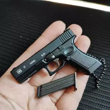 1:3 Мини Пистолет Glock Модель Съемная Бесплатная Сборка Сплав Игрушечный Пистолет Брелок Игрушка Непоседа для Мальчика Коллекция Подарков