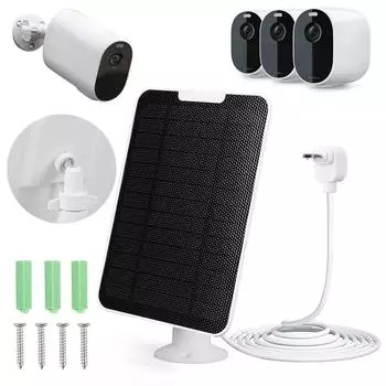 1/3 шт. 5 Вт солнечное зарядное устройство с 9,8-футовым кабелем Micro USB для зарядки солнечных панелей для Arlo Essential Spotlight/XL Spotlight