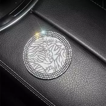 1/3PCS Car Coaster Universal Durable High Elasticity -encrusted Car Supplies Auto Cup Holder For Most Cups