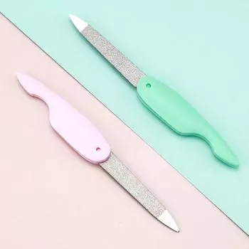 1/3Pcs Folding Nail File Metal Stainless Steel Fold Manicure Tool Double Sided And Files Nails Easily For Men And Women зелёный