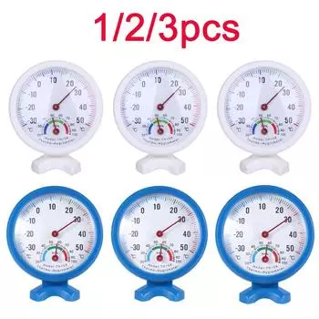 1-3pcs Thermometer Hygrometer Bell-shaped LCD Digital Scale for Home Office Wall Promotion Mount Indoor Temperature Measure Tool