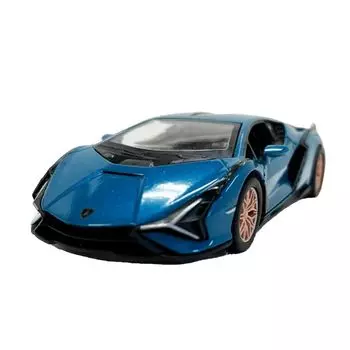 1:40 lamborghini Cyan blue KINSMART мини-автомобиль с инерционным механизмом