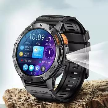 1,43-дюймовый 466*466 Amoled экран мужские Bluetooth звонки умные часы спортивный фитнес-трекер монитор сердца умные часы для Android IOS 530 мАч