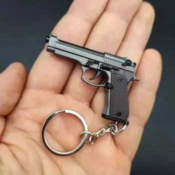 1:4 масштаба сплава M92 пистолет мини пистолет металлический брелок пистолет револьвер стреляющий пистолет брелок игрушка-непоседа пистолет игрушка подарок украшения игрушки