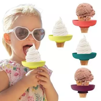 1/4Pcs Drip-Free Popsicle Holder Dual Functional Design Wide Sized Sticks Drip Catcher Storage Popsicle