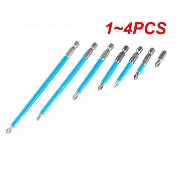 1~4PCS Hex Shank Bit Anti-slip Design Sturdy Short/long Reach Hex Shank Bit For Electric Screwdriver Magnetic Screwdriver Bit