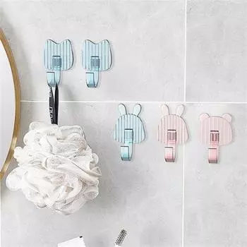 1~4PCS Strong Hook Super Adhesion Seamless And Traceless Durable Best Seller Save Space Popular Traceless Adhesive Hook Hook Up
