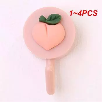 1~4PCS Viscose Hook Convenient Simple Portable Durable Household Wall Hook Fashion Practical Small Storage Cartoon Beautiful